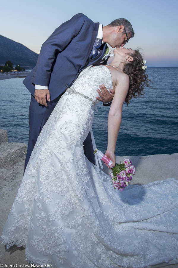 Ismini and Archileo, Poros, Kefalonia, Greece, destination wedding